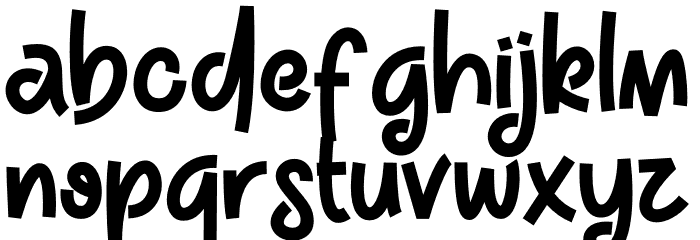 Foodpacker Font LOWERCASE