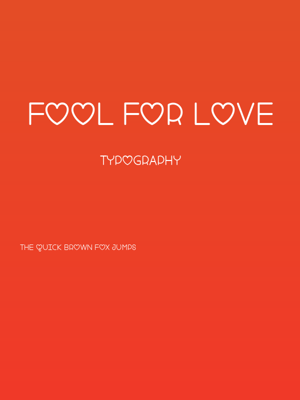 Fool For Love Poster