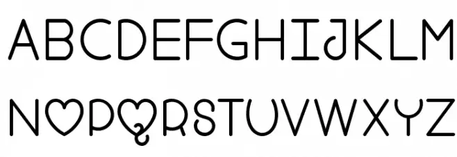 FoolForLove Font Litere mici