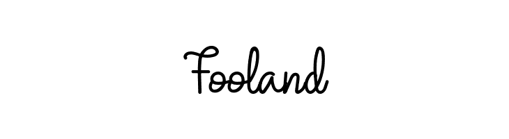 Fooland  フリーフォントのダウンロード