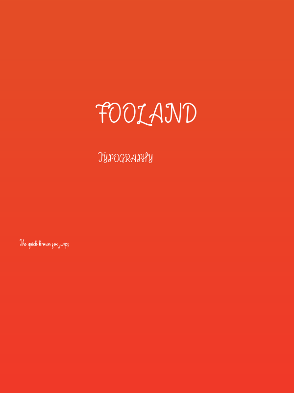 Fooland Poster