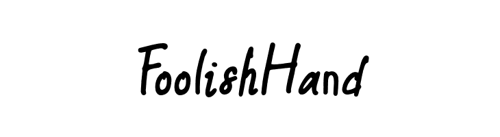 FoolishHand  baixar fontes gratis