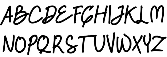 FoolishHand Schriftart Groß