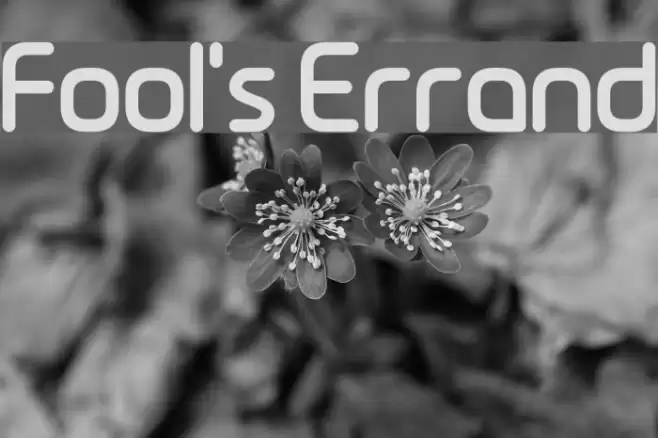 Fool's Errand Font examples