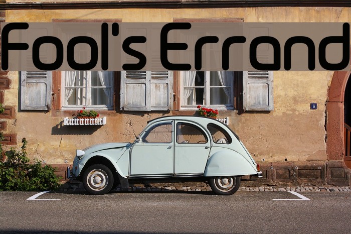 Fool's Errand Font examples