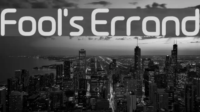Fool's Errand Font examples