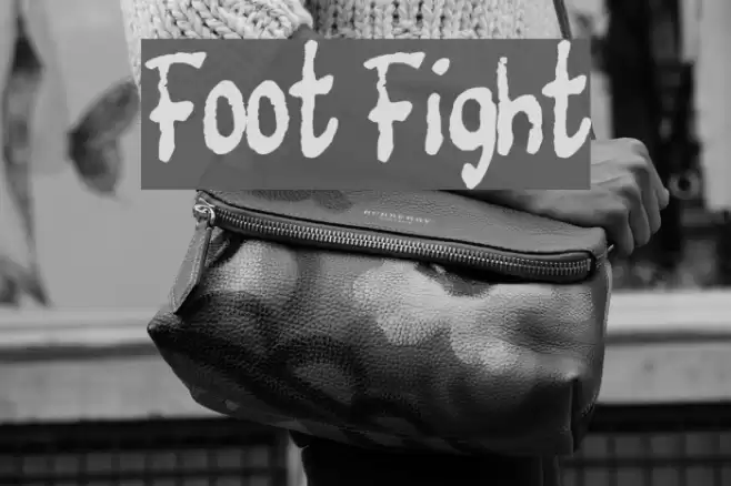 Foot Fight Font examples