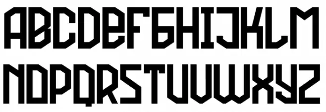 Football Attack フォント 大文字