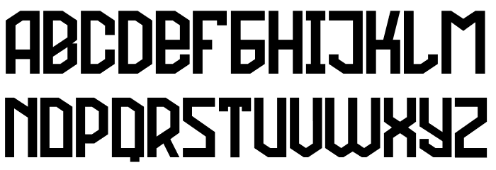 Football Attack Font LOWERCASE