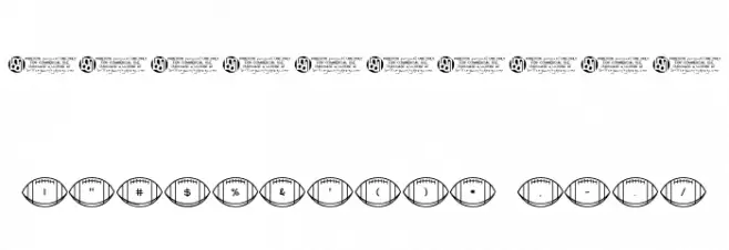 Footballs Regular Font OTHER CHARS