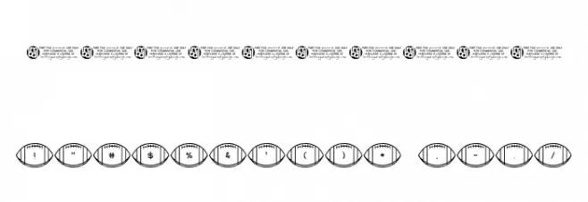 Footballs Regular Font OTHER CHARS