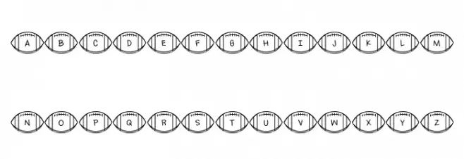 Footballs Regular フォント 大文字