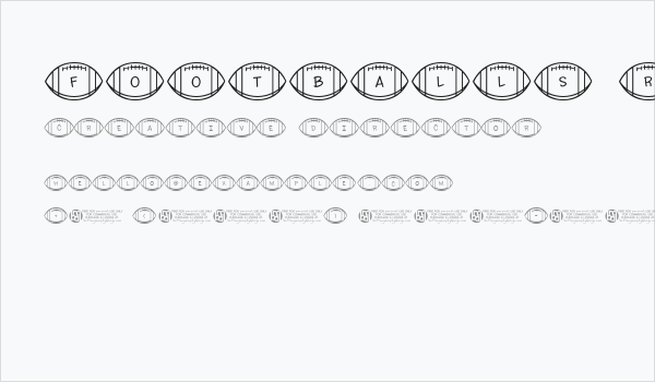 Footballs Regular Business Card
