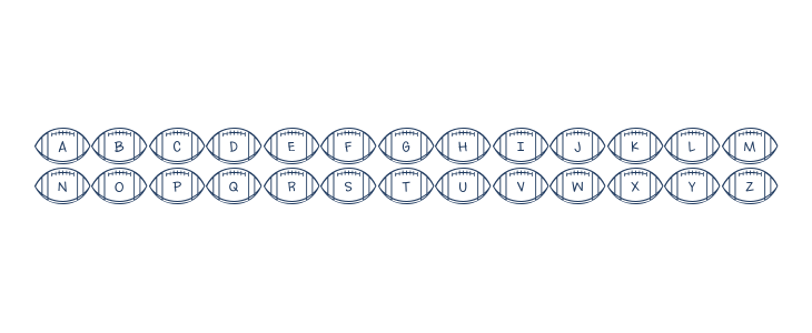 Footballs Regular Lowercase