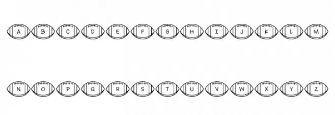 Footballs Regular Font Litere mari