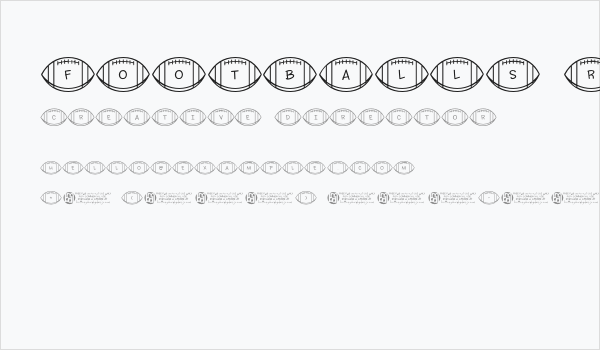Footballs Regular Business Card
