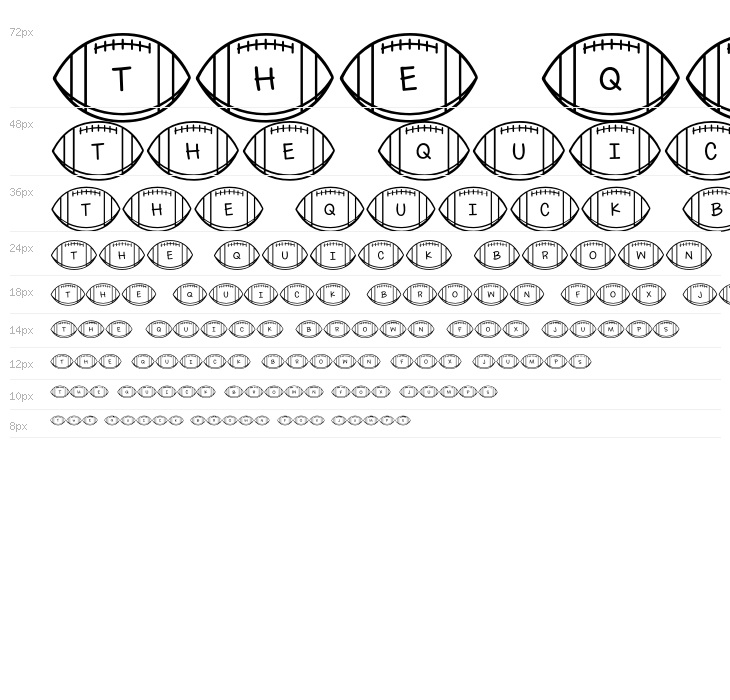 Footballs Regular Waterfall