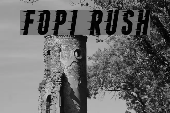 Fopi Rush Font examples