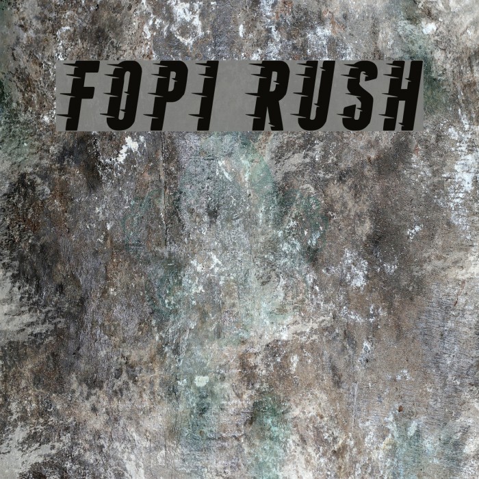 Fopi Rush Font examples