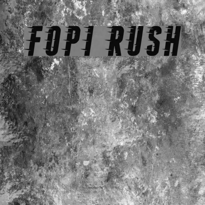 Fopi Rush Font examples