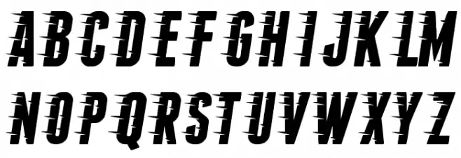 Fopi Rush Font LOWERCASE