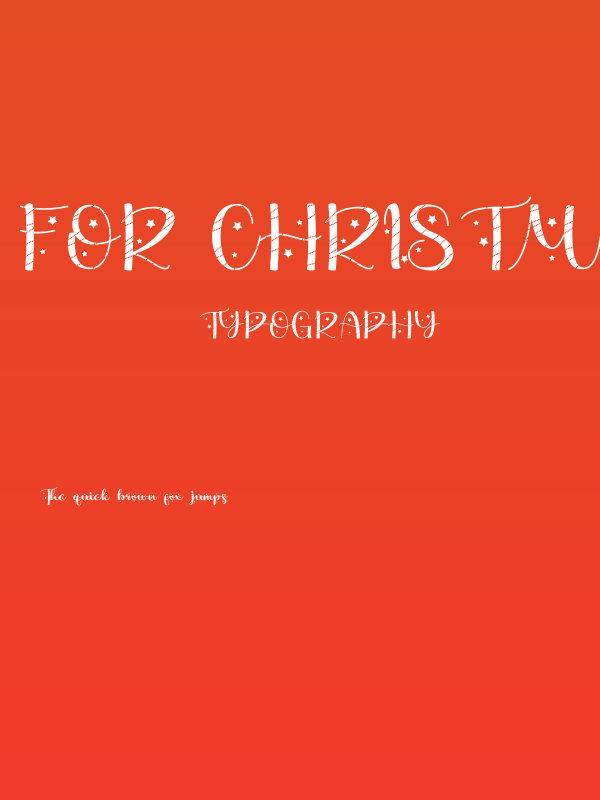 For Christmas Poster