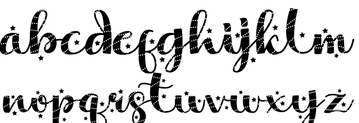 For Christmas Font LOWERCASE