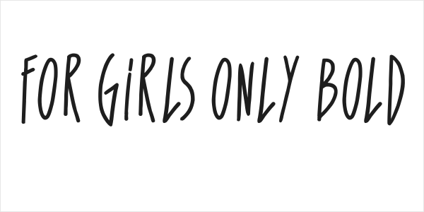 For Girls Only Bold Logo