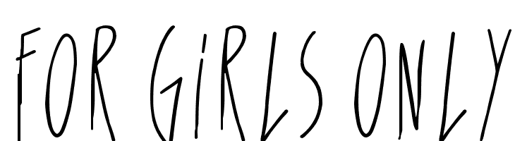 For Girls Only  baixar fontes gratis