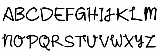 For Her By @fananmoch Font Litere mari