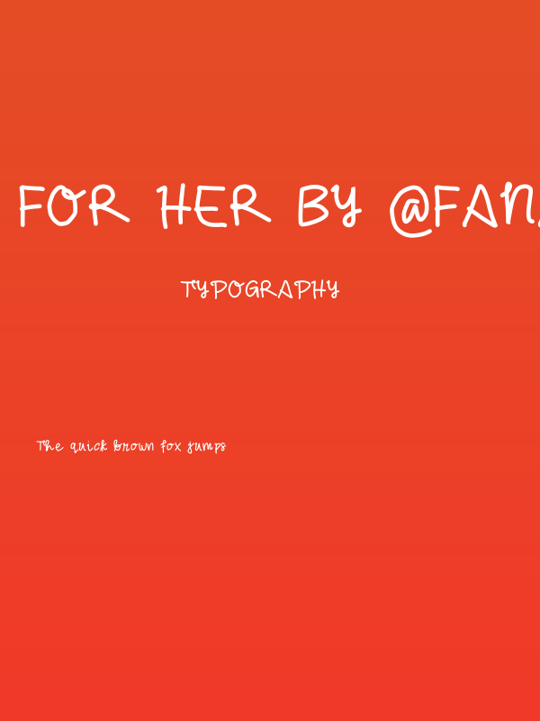 For Her By @fananmoch Poster