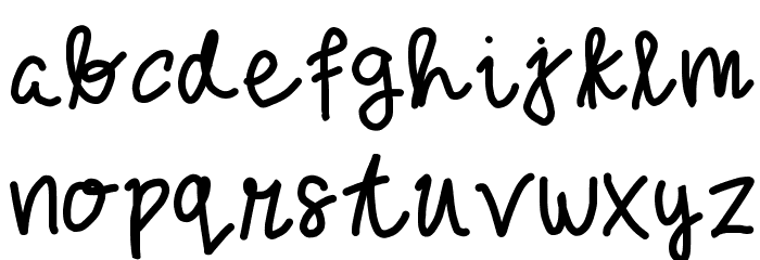 For Her By @fananmoch Font LOWERCASE
