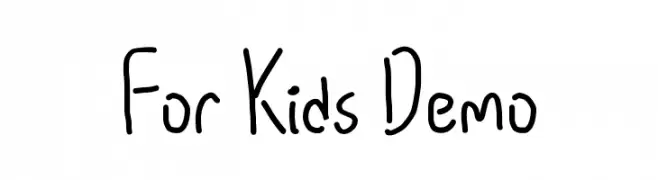 For Kids Demo  تنزيل الخطوط