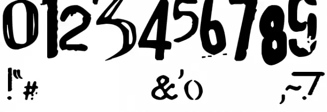 For The One Hundreth Time Font OTHER CHARS