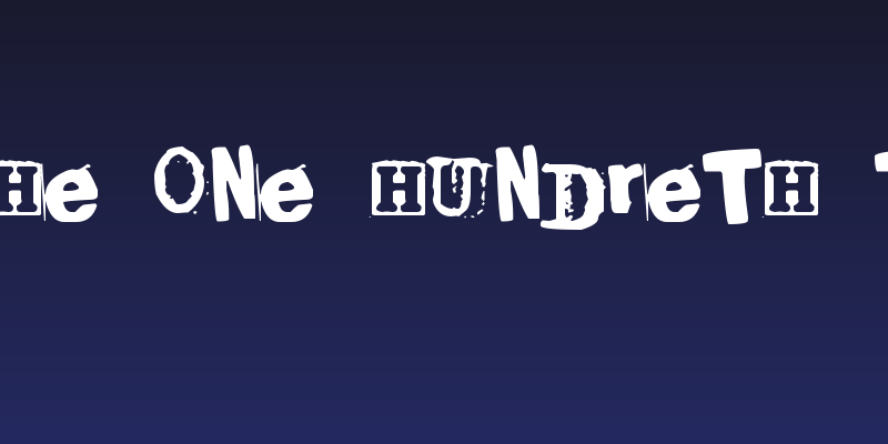 For The One Hundreth Time Social Header