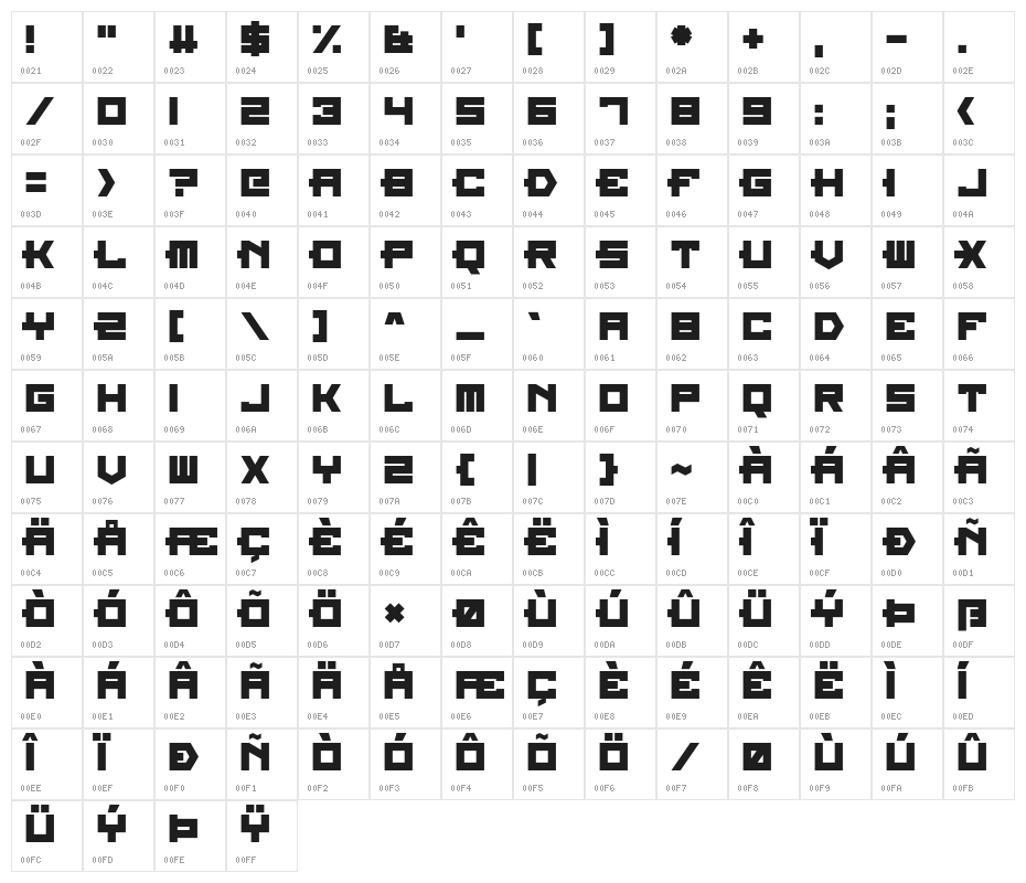 For The World Straight Character Map