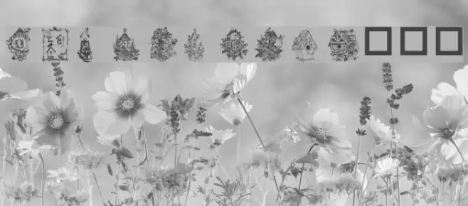 For the Birds Font examples