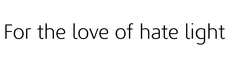 For the love of hate light  フリーフォントのダウンロード
