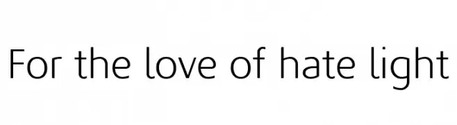 For the love of hate light  नि: शुल्क फ़ॉन्ट्स डाउनलोड
