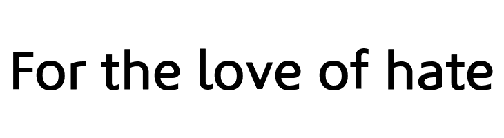 For the love of hate  フリーフォントのダウンロード