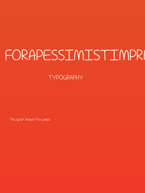 ForAPessimistImPrettyOptim Poster
