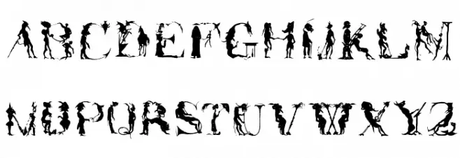 ForJeffTwo Schriftart Groß