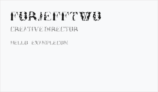ForJeffTwo Business Card