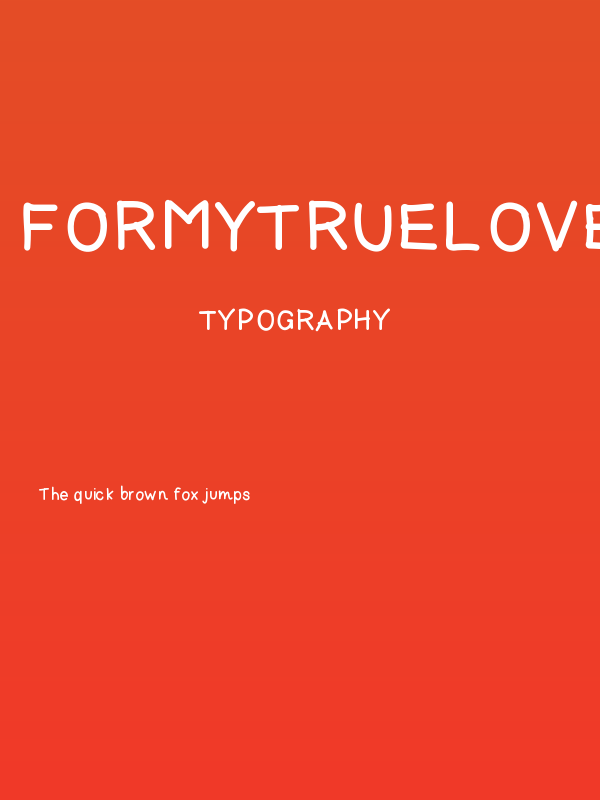 ForMyTrueLove Poster