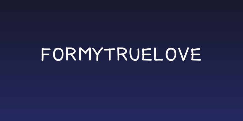 ForMyTrueLove Social Header