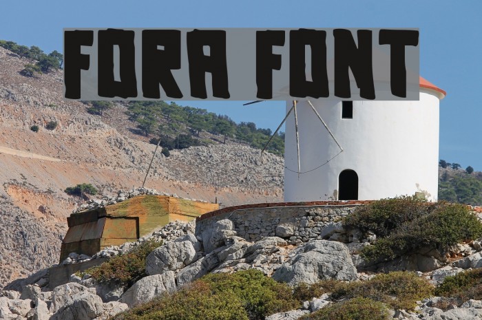 Fora Font examples