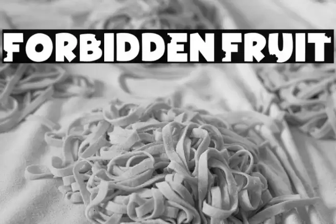 Forbidden Fruit Шрифта examples