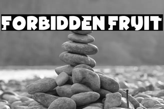 Forbidden Fruit Шрифта examples