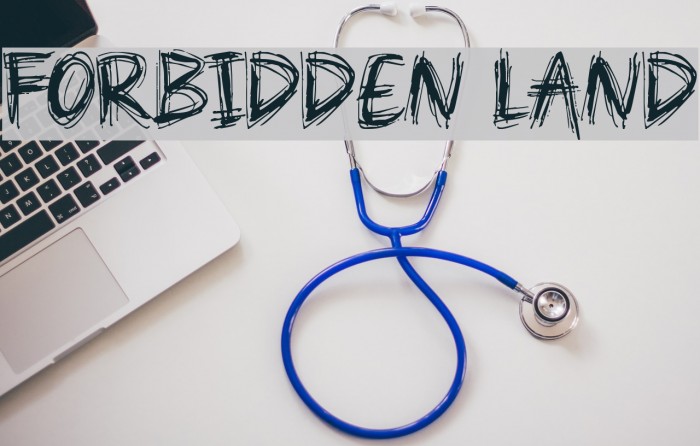 Forbidden Land Font examples