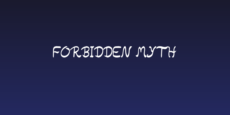 Forbidden Myth Social Header